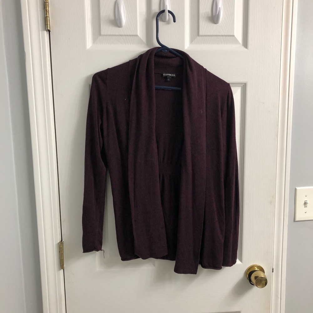 Maroon cardigan